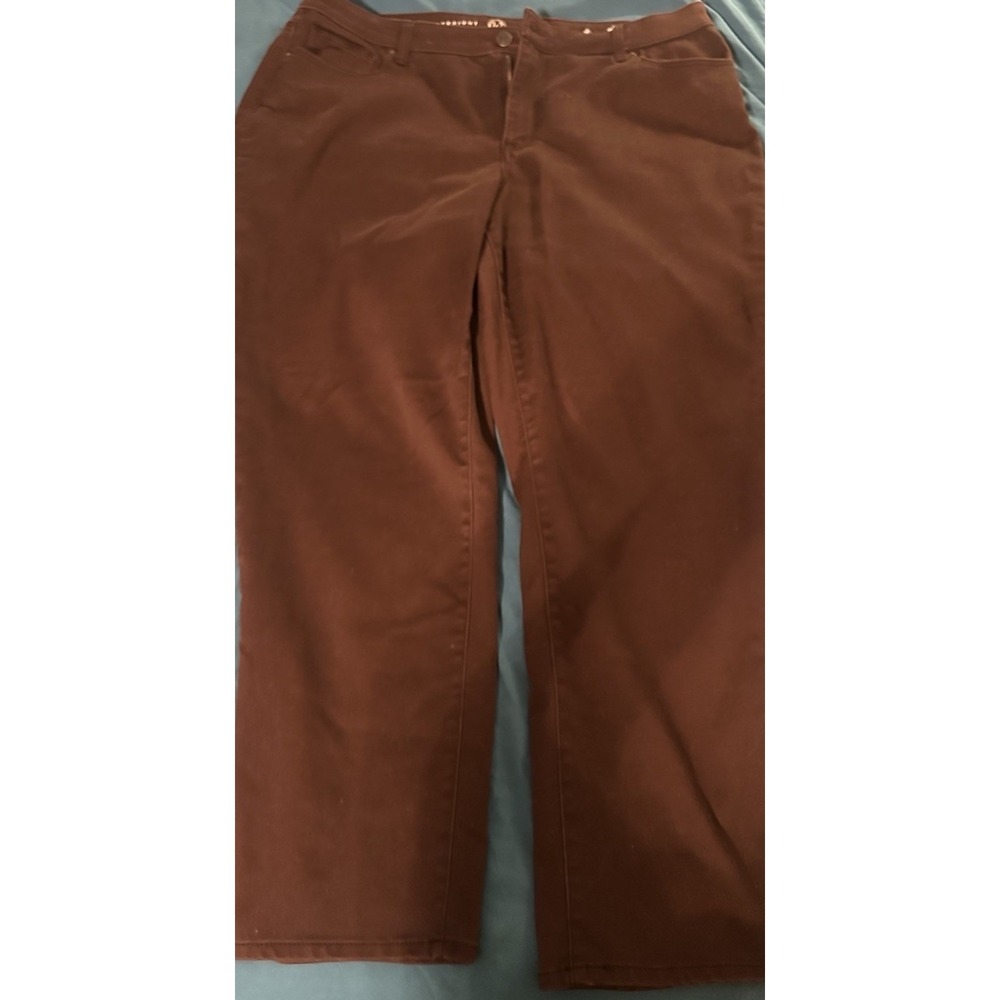 Avenue Brown Straight Leg plus size jeans